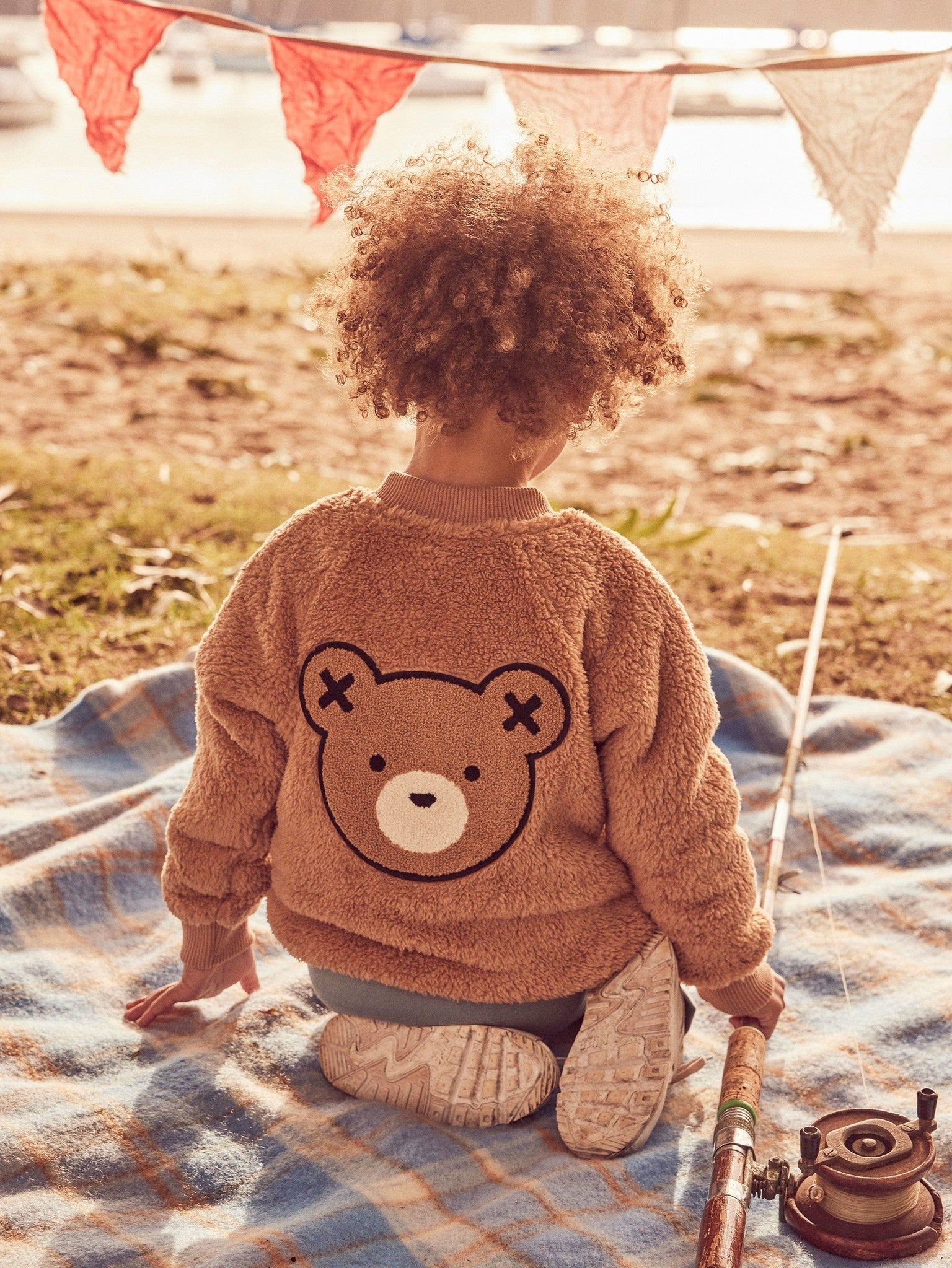 Huxbaby Teddy Bear Fur Jacket