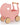 Moover pink wooden dolls pram
