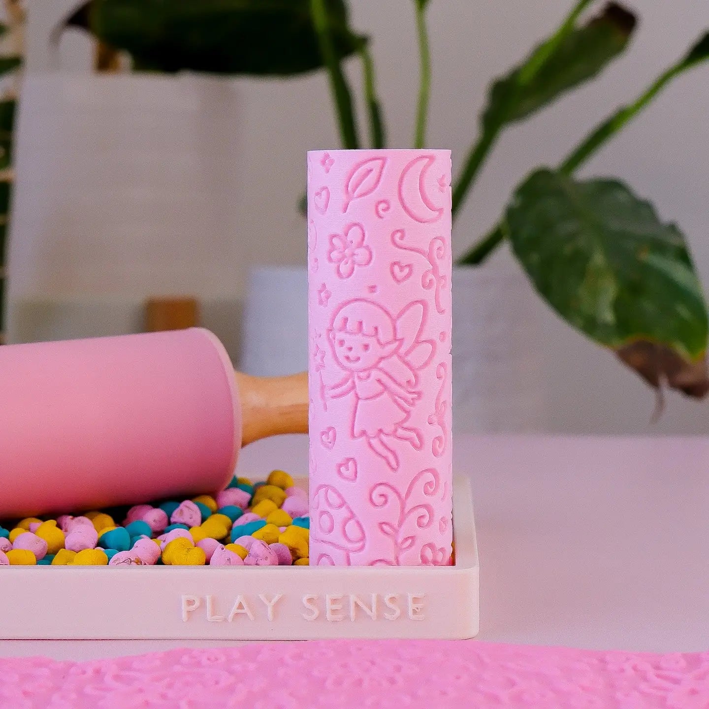 Play Sense- Eco Textured Roller/Fairy- Pink