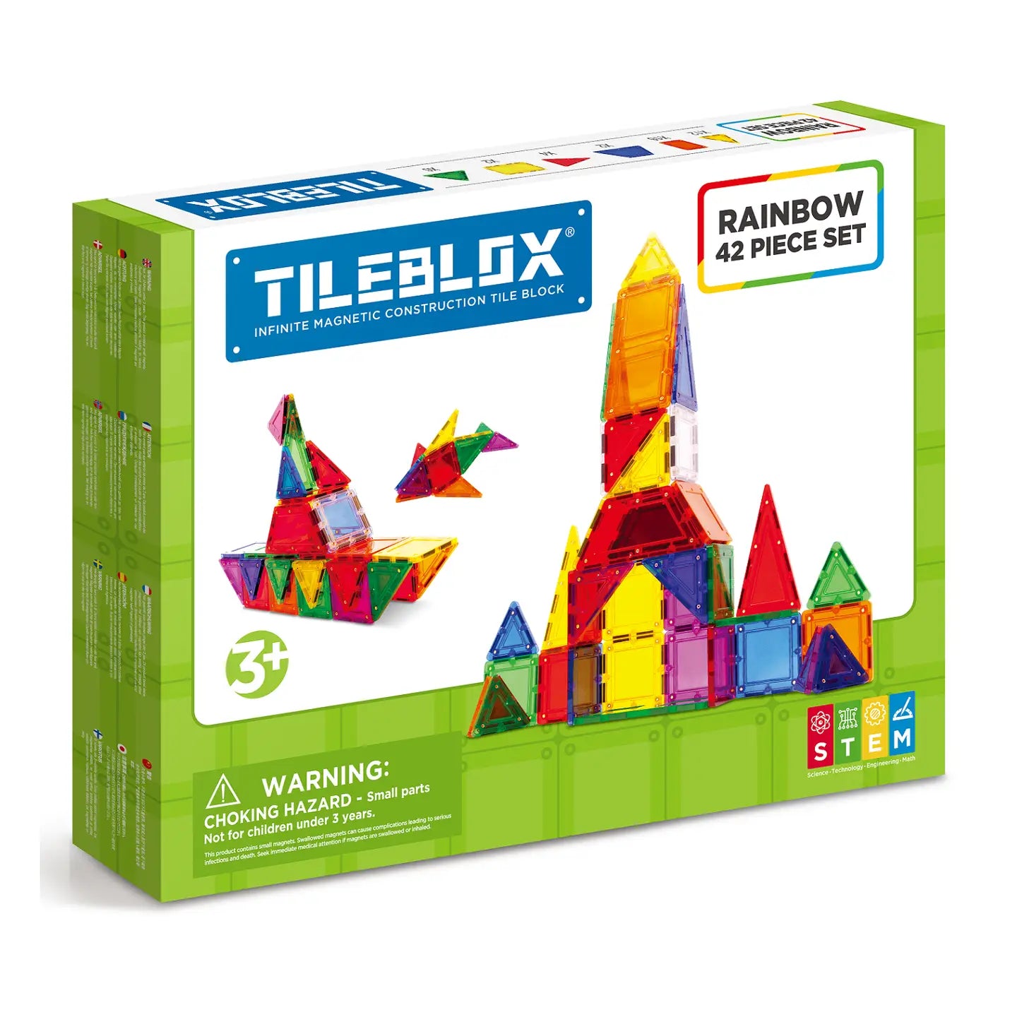 Magformers - Tileblox Rainbow 42 Set Magnetic Tiles