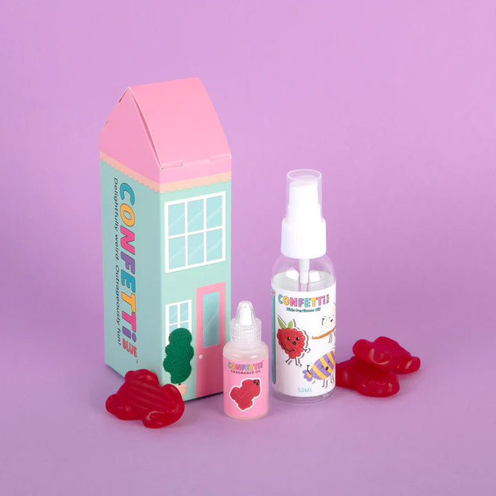 Confetti Blue Red Frogs Mini Perfume Making Kit