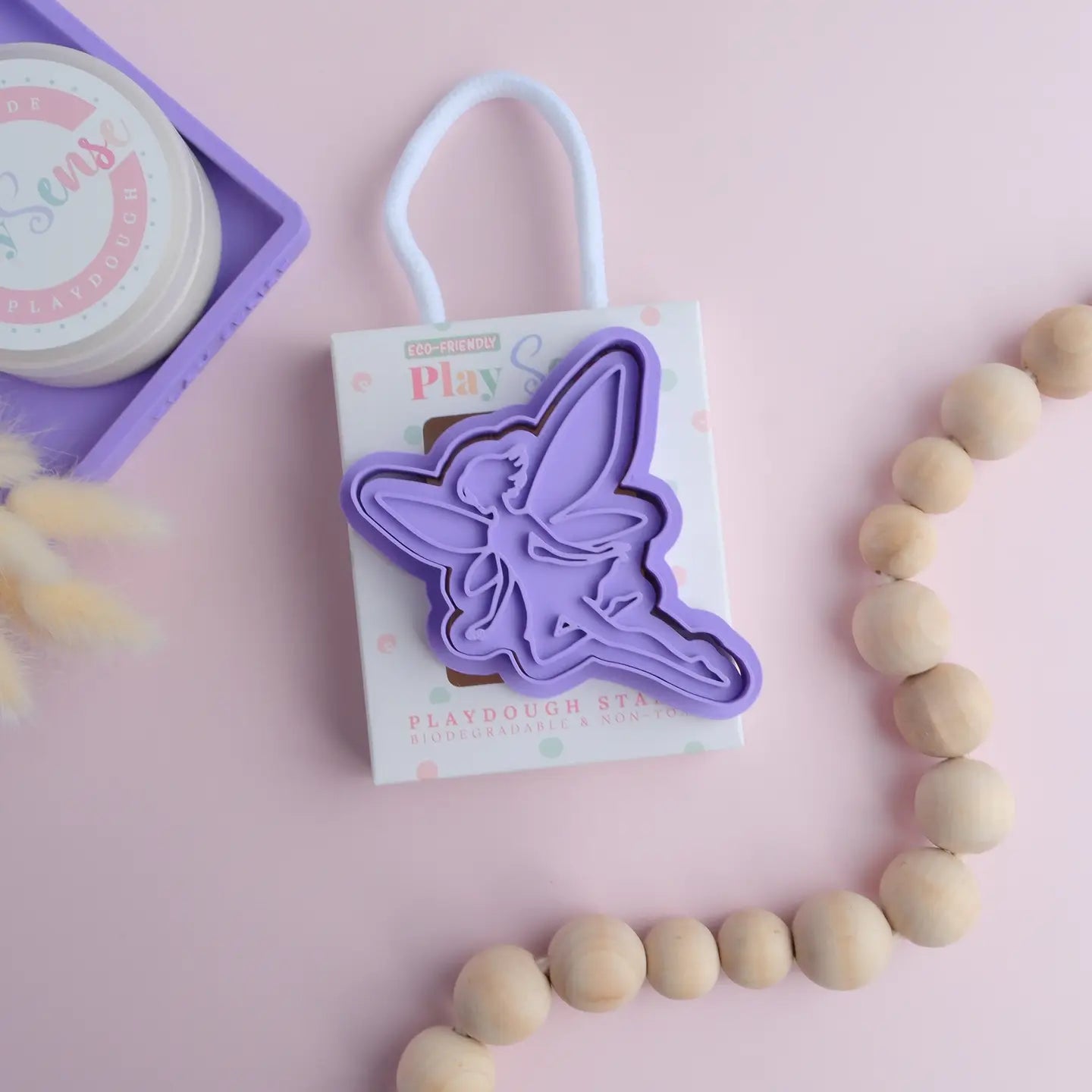 Play Sense -Eco Play dough Stamp/ Flying Fairy - Pink