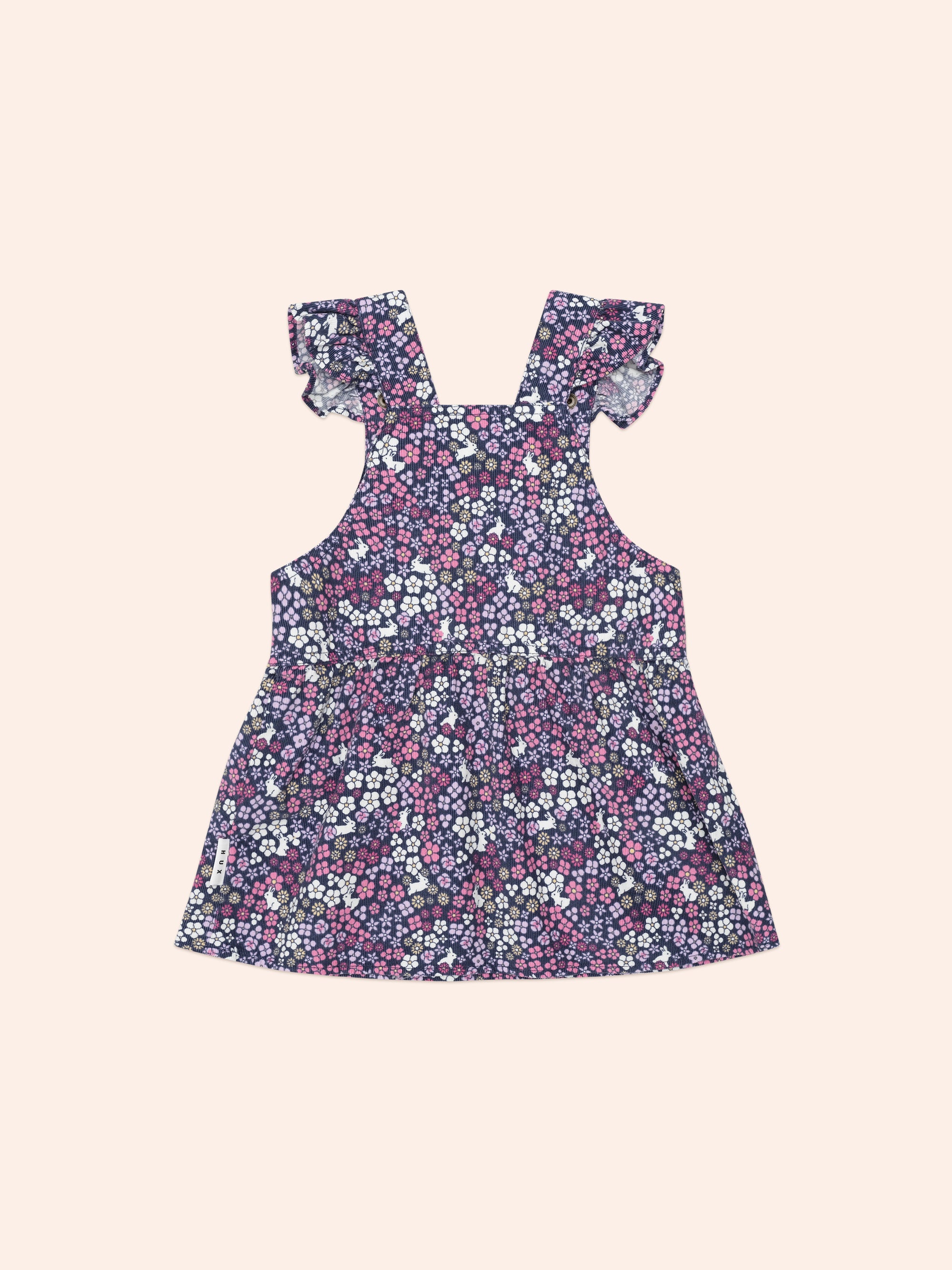 Huxbaby - Midnight Flower Garden Overall Dress