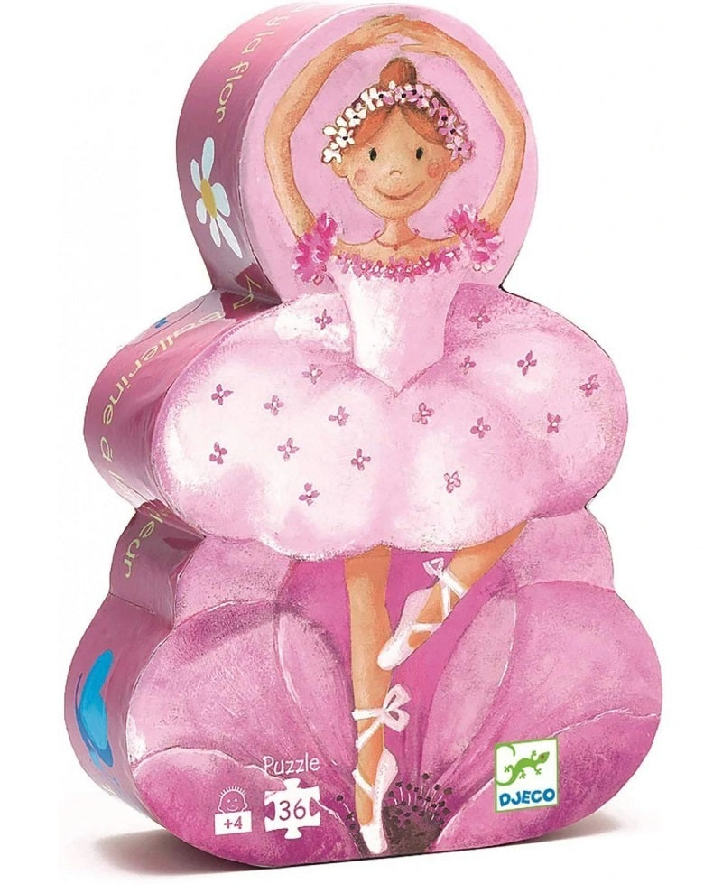 Djeco - Ballerina Silhouette Puzzle 36pce