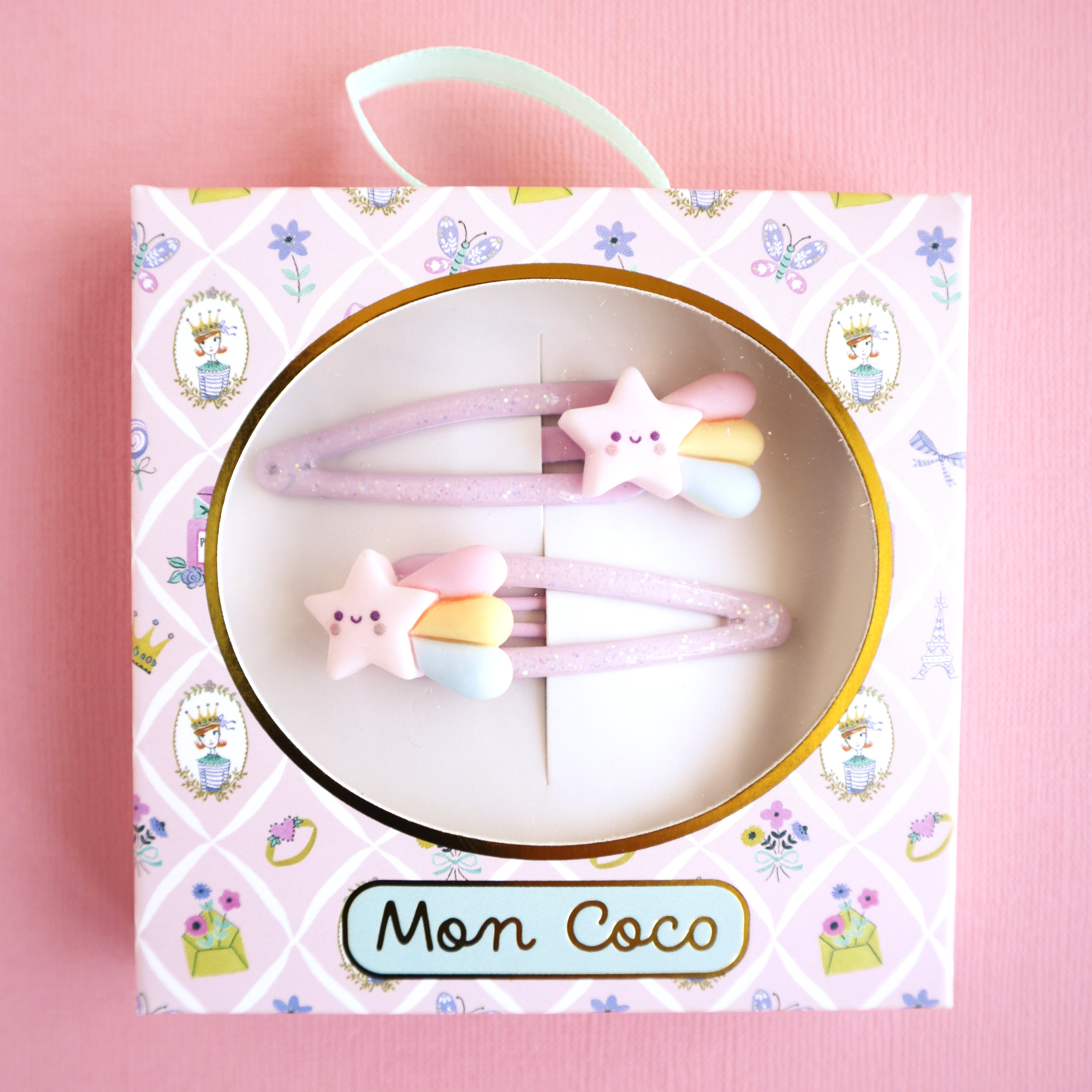 Mon Coco- Rainbow Star Clips