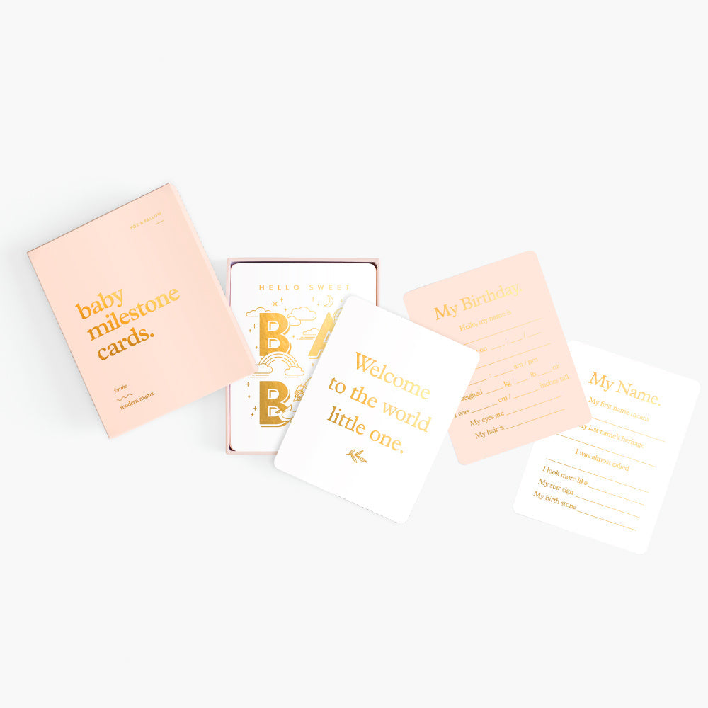 Fox & Fallow Baby Milestone Cards