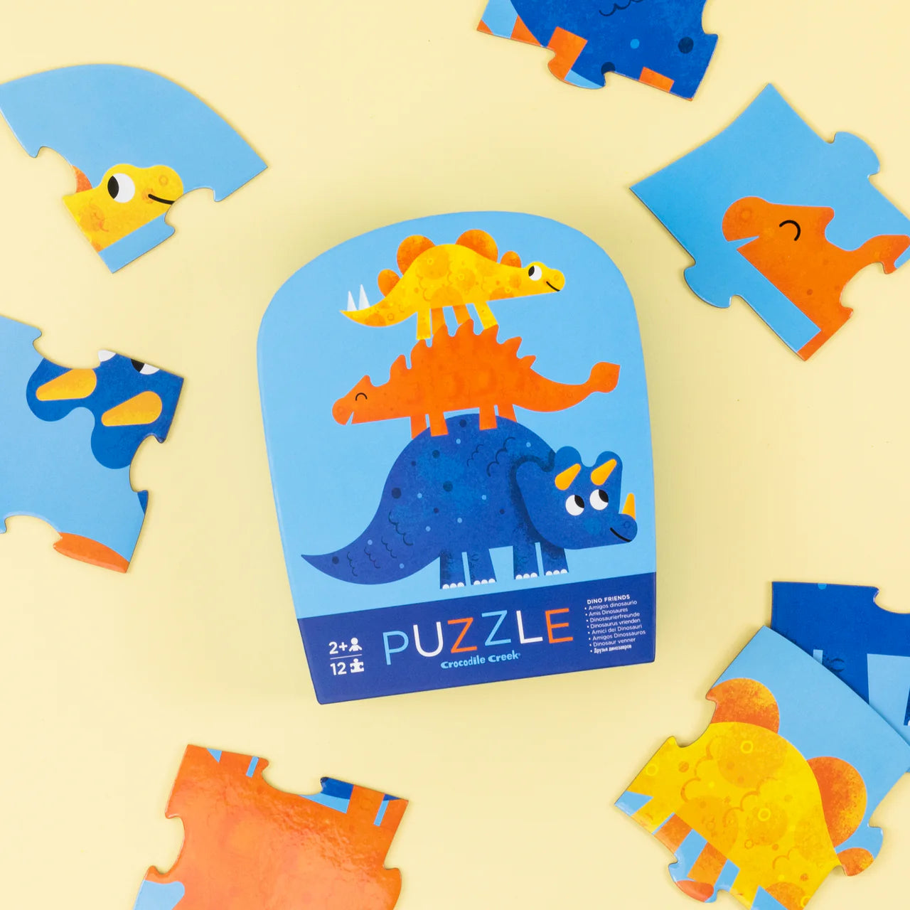 Crocodile Creek - Dino Friends Puzzle 12pce