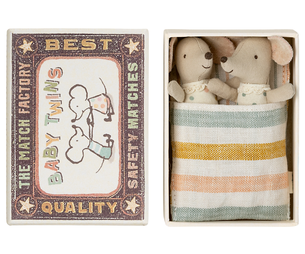 Maileg - Twins, Baby Mice in Box