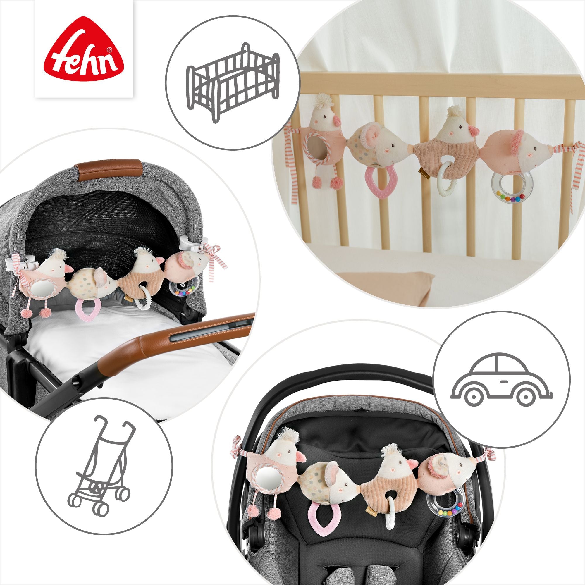 Fern Pram Chain Fairy Friends