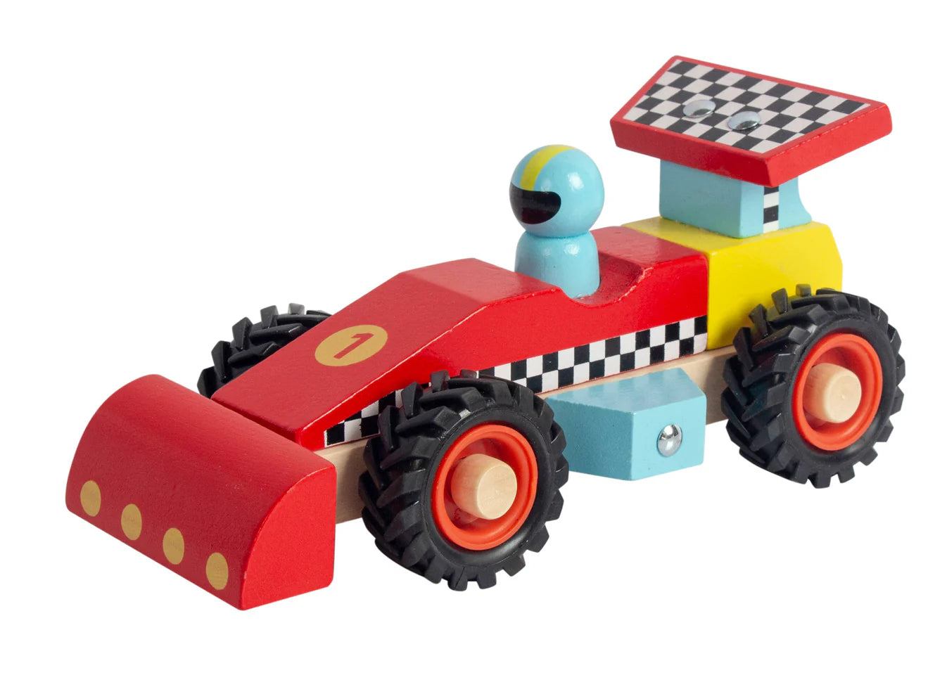 Toyslink- Wooden Racing Car- Red