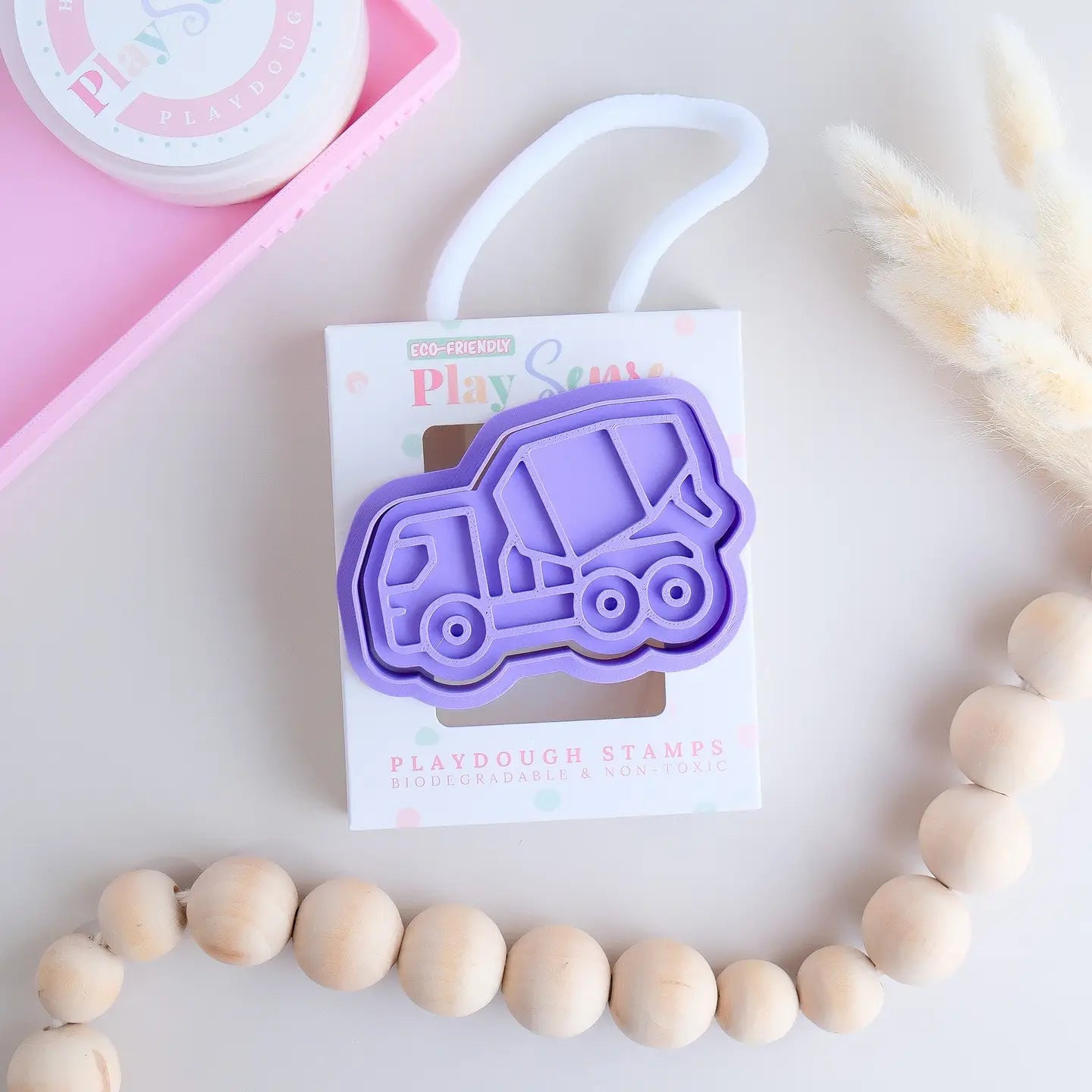 Play Sense Eco Stamps/ Cement Truck - Pink