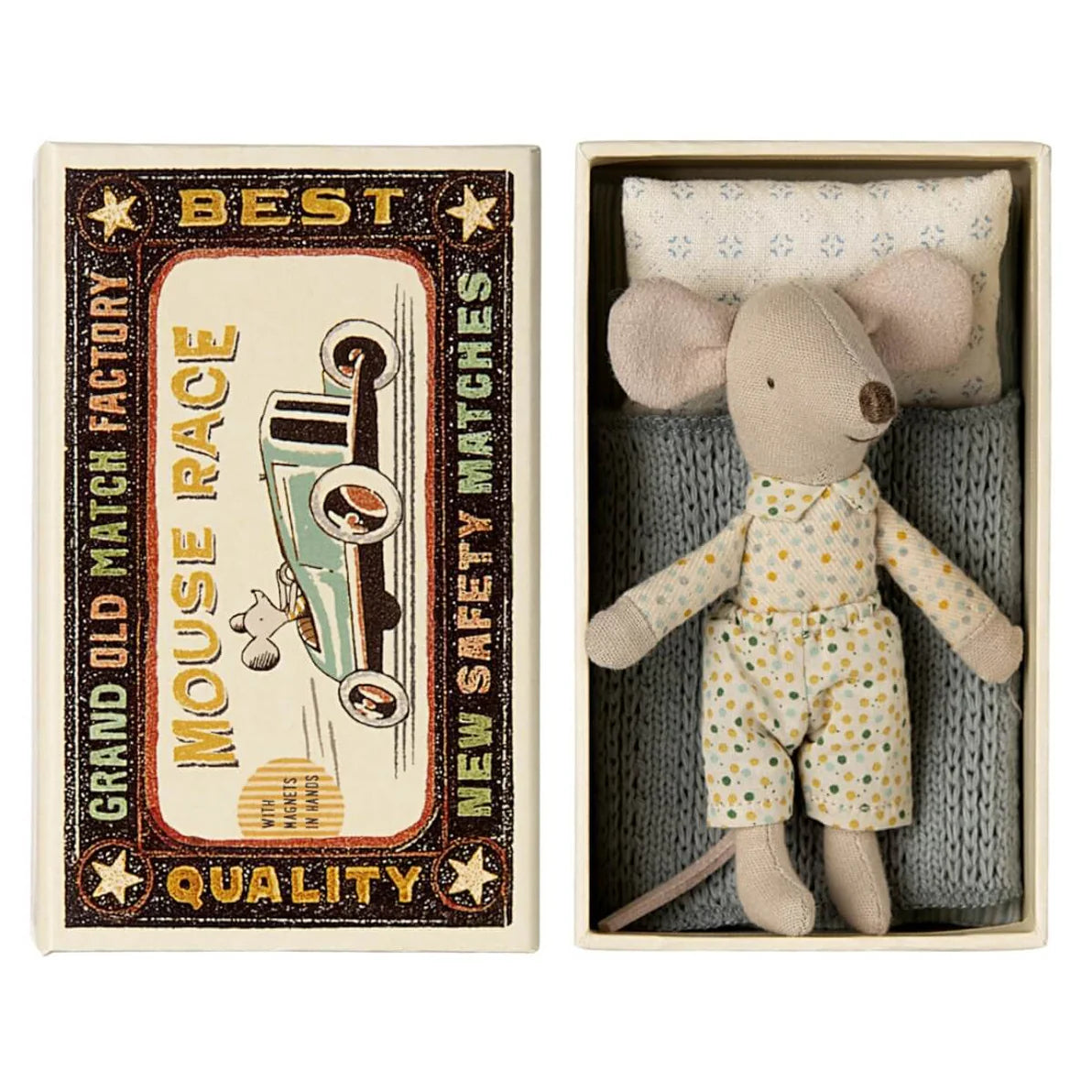Maileg- Little Brother Mouse in Matchbox