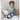 Miffy -Fluffy Cuddle Rattle Toy Large - Blue (35cm)