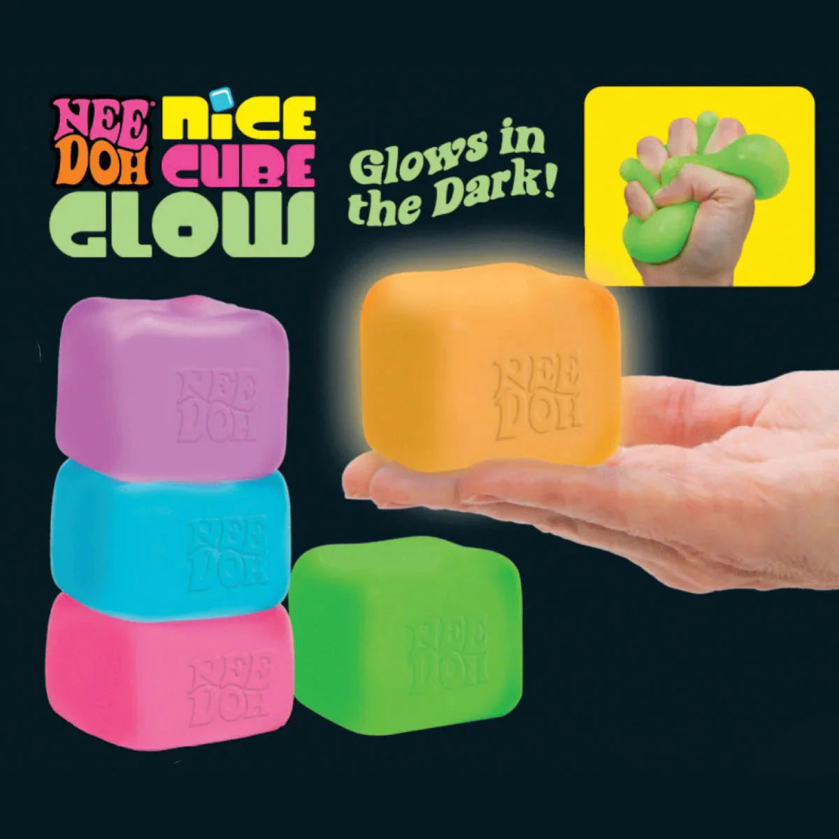 Nee Doh - Nice Cube Glow in the dark